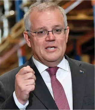  ?? Photo: Courier Mail ?? Australian Prime Minister Scott Morrison.