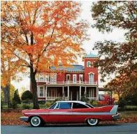  ??  ?? Clockwise from left: The Belmond Andean Explorer; the Ōkōchi Sansō villa in Kyoto; the car from the Stephen King film Christine in front of the author’s home in Bangor, Maine.