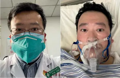  ??  ?? Li Wenliang, an ophthalmol­ogist at Wuhan Central Hospital, became a national hero and symbol of the Chinese government’s systemic failings last month.