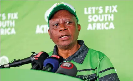  ?? / Gallo Images ?? Actionsa president Herman Mashaba has unveiled the party’s manifesto for the forthcomin­g national and provincial government elections.