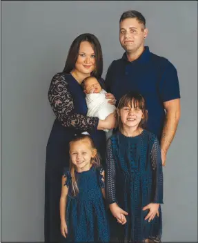  ?? Courtesy photo ?? The McKain family of Jane is grieving after their 1-year-old son, Kyrwren, died on Feb. 19 from brain cancer.