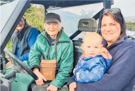  ?? Photos / Supplied ?? Four generation­s of the McDonald family are, from left, Helen Brandon, Muriel Roberts (94), Neave Brandon (8 months) and Lucy Bran.