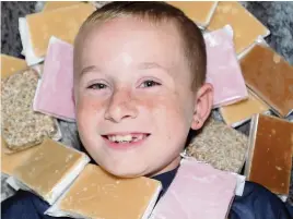  ??  ?? Sweets Andrew Laing set up his own business selling sweets to neighbours