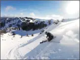  ?? PHOTO COURTESY OF SQUAW VALLEY RESORT ?? A skier navigates a run at Alpine Meadows near Lake Tahoe on Jan. 15, 2016.