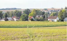  ?? FOTO: KURT KIECHLE ?? Erneut Thema im Gemeindera­t Burgrieden: die geplante Bebauung „Gassenberg West“in Hochstette­n. Unser Bild zeigt einen Blick auf die Wohnbebauu­ng am Höhenweg.