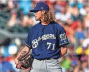  ?? ASSOCIATED PRESS ?? The Brewers are using rookie Josh Hader in a relief role.