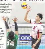  ?? PNVF PHOTO ?? Cignal’s Joshua Umandal (right).