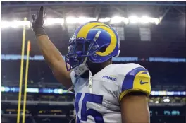  ?? ABBIE PARR – THE ASSOCIATED PRESS ?? Linebacker Bobby Wagner was named the Rams’ MVP by his teammates last season.