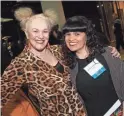  ?? COURTESY OF BEN ARNOLD ?? Billie Jo Herberger, left, and artist Liliana Gomez at the 2018 Governor’s Arts Awards.