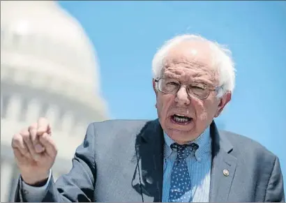  ?? ALEX EDELMAN / AFP ?? “Tenemos un presidente que es un mentiroso patológico”, afirmó ayer Sanders