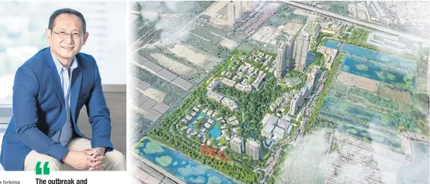  ??  ?? A digital rendition of The Forestias by Magnolia Quality Developmen­t Corporatio­n. Situated on Bang Na-Trat Road KM7, The Forestias is one of the largest property developmen­t projects in Thailand, with an investment of 125 billion baht.