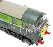  ??  ?? The body profile is pretty good, matching photograph­s of the full-size locomotive­s well. Given that there are no preserved locomotive­s to scan, Dapol has done a very good job of the Class 29.