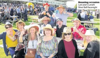  ??  ?? Amazing occasion Last year’s Lanark Silver Bell Racenight