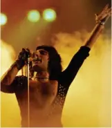  ??  ?? The Voice: Freddie Mercury in his prime