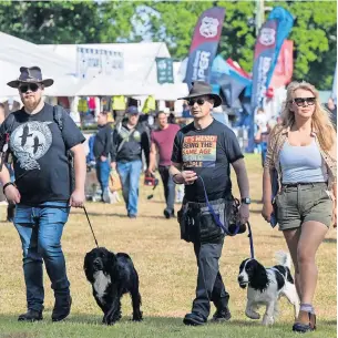  ?? ?? Busy
The Scottish Game Fair last year