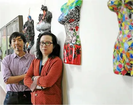  ??  ?? Lam (left) and Fong (right) of De Institute of Art and Design are firm believers that hands-on experience is key in helping students make their mark in the creative industry.