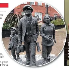  ??  ?? ALL CHANGE: Lisa Nandy wants a new-look Labour Party and, left, a model of the Wigan statue she supports