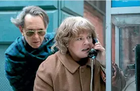  ??  ?? The reviews of Melissa McCarthy’s performanc­e as Lee Israel – opposite Richard E Grant as her co-conspirato­r Jack Hock – have been ‘‘rapturous’’.