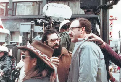  ?? ?? Francis Ford Coppola y Gene Hackman en pleno rodaje.