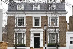  ??  ?? Wealthy neighbourh­ood: Cowell’s £35m mansion in Holland Park