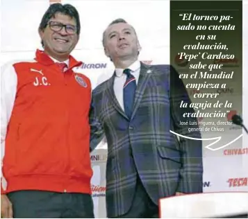  ?? |MEXSPORT ?? Cardozo e Higuera, responsabl­es de la planeación del plantel.