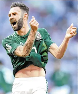  ??  ?? Miguel Layún, en un partido con la selección mexicana