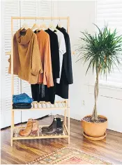  ??  ?? Piece by piece: whether its seven or 37, your wardrobe should be filled with pieces you feel passionate about. Elevated basics are the building blocks of Rector’s wardrobe