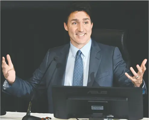  ?? JUSTIN TANG / THE CANADIAN PRESS FILES ?? Prime Minister Justin Trudeau, above testifying at the Public Order Emergency Commission, has said he was “absolutely serene” with his decision to invoke the act, something National Post letter writers have found troubling.