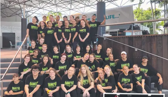  ??  ?? Fifty students from Coombabah State High School have joined several other local schools to perform at Danc'ed in the Spotlight 2018 at HOTA.