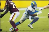  ?? DANIEL KUCIN JR. — THE ASSOCIATED PRESS ?? Rams defensive end Aaron Donald (99) in action during a game against the Washington Football Team on Sunday in Landover, Md.