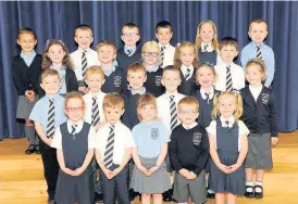  ??  ?? Popular Calderwood Primary had four primary one classes arrive in August 2016, including this group here