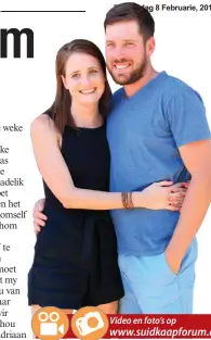  ??  ?? Die sprankelpa­artjie van Boer soek ‘n vrou-reeks, seisoen 10 is steeds verlief en was op 1 Februarie ses maande saam. Helene en Adriaan sal by die Riversdal-landbousko­u wees en wil graag meer mense van die gemeenskap ontmoet.