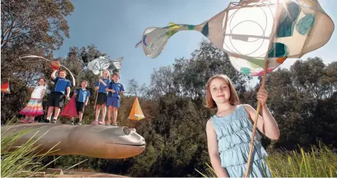  ?? Picture: GLENN FERGUSON ?? LIGHT THEM UP: Preparing for Teesdale’s annual festival are Leila Fabijanic, 9, front, and Sofia Fabijanic, 6, William Fabijanic, 11, David Laro-Bashford, 6, Hannah Laro-Bashford, 10, and William Laro-Bashford, 8.