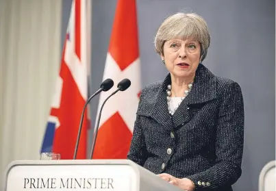  ??  ?? A correspond­ent argues Theresa May has no moral authority to commit to a strike on Syria.