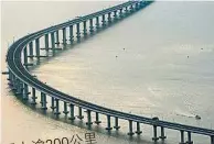  ??  ?? “山竹”風力逾200公里，港珠澳橋承受力受考驗。（中新社照片） 風力逾200公里