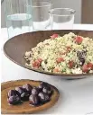  ?? AP ?? Greek tabbouleh salad is a portable dish great for a summer potluck.