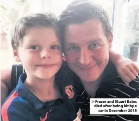  ??  ?? > Fraser and Stuart Bates died after being hit by a car in December 2015