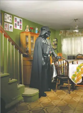  ?? Photograph­s by Marcel Rius
Trilce ?? MIGUEL MARTINEZ MEZA makes himself at home as Darth Vader in “Fanatic Wars.”