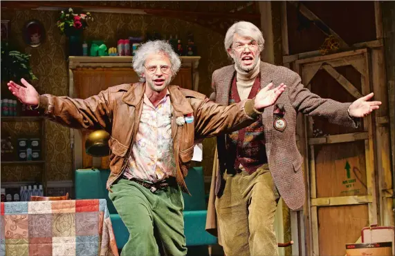  ?? JOAN MARCUS/NETFLIX ?? John Mulaney, right, and Nick Kroll star in the Netflix film “Oh, Hello on Broadway.” It’s one of several successful Mulaney projects after his self-titled sit-com was canceled in 2014.