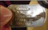  ?? DAN LINDLEY ?? Cpl. Larry Hughes’ dog tag was returned to his family after being missing for decades.