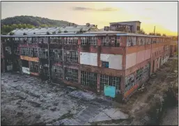  ?? ?? A wrecked and abandoned production building of the former East German VEB car factory stands in Eisenach.