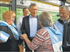  ?? PRESIDENCI­A ?? VISITA. El martes había recibido a Macri en su gira “Sí, se puede”.