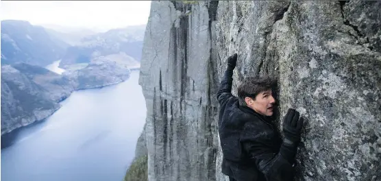  ?? PARAMOUNT PICTURES ?? Tom Cruise’s Mission: Impossible — Fallout is approachin­g $500 million in worldwide box office sales.