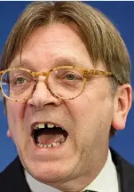  ??  ?? Federalist: Guy Verhofstad­t
