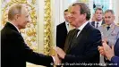  ?? ?? Gerhard Schröder et Vladimir Poutine en Mai 2018 à Moscou