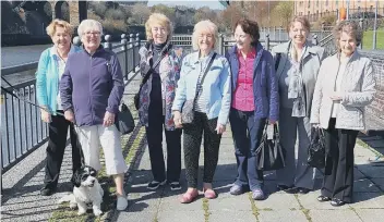  ??  ?? Gilpin WI members enjoy their walk.