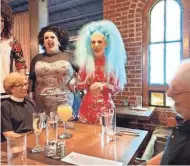  ?? PROVIDED ?? Tom Shafer enjoys his 90th birthday at a drag brunch.