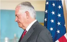  ?? CLIFF OWEN/AP ?? Mudança. Tillerson pode ser trocado pelo chefe da CIA