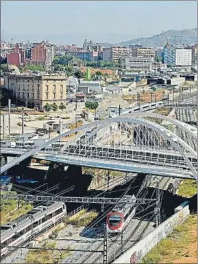  ?? ÀLEX GARCIA/ ARCHIVO ?? Las obras de la Sagrera, el pasado verano