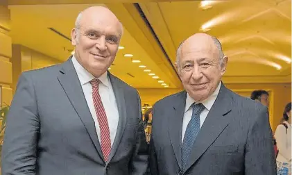  ?? UCEDE ?? Clon. Alvaro Luis Alsogaray, hijo del fundador de la Ucedé, en un encuentro con José Luis Espert.